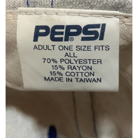 Vintage 90s Pepsi Trucker Men’s Hat Gray One-Size 6 Panel Sewn Baseball Cap New! - Picture 9 of 10